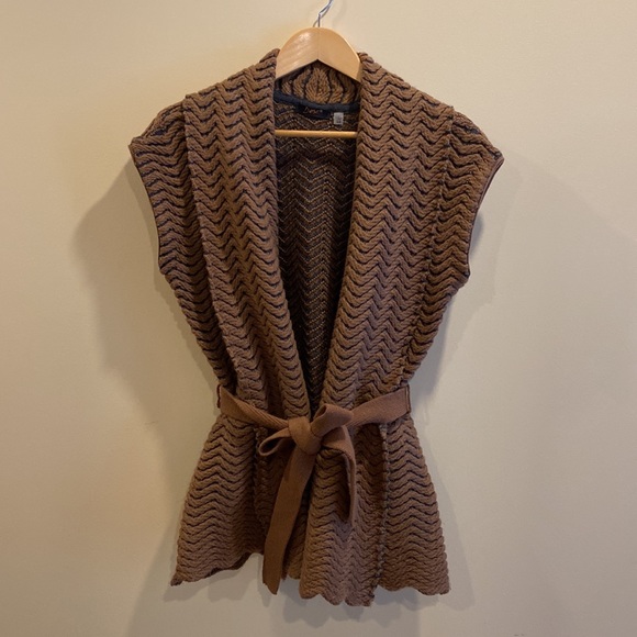 DEX Knitted Wrap Vest - Picture 1 of 10